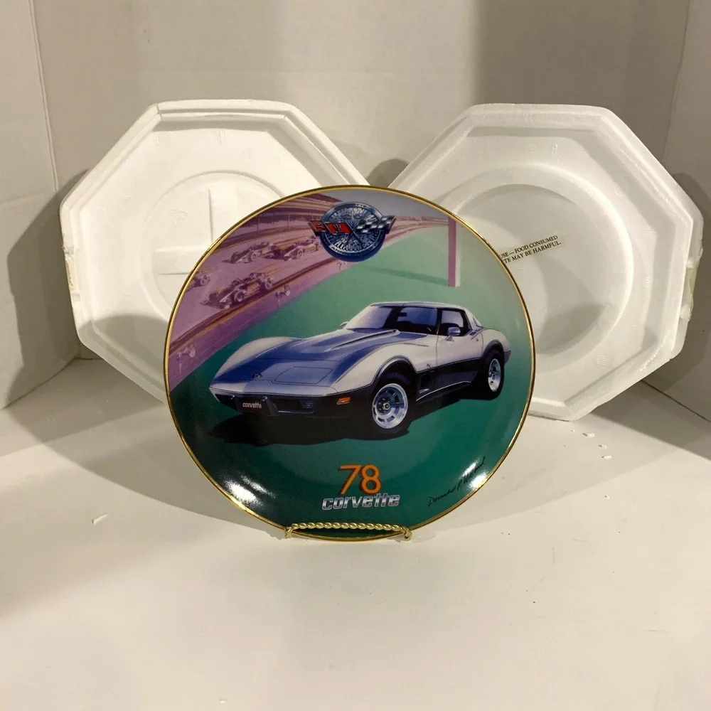 Franklin Mint 1978 Corvette Plate # JA4727